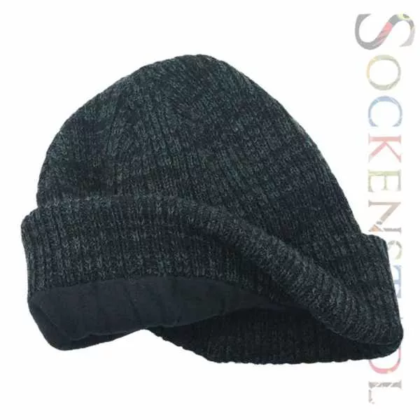 Herren Beanie | anthrazit-melange